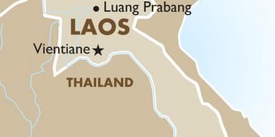 Map of capital of laos 